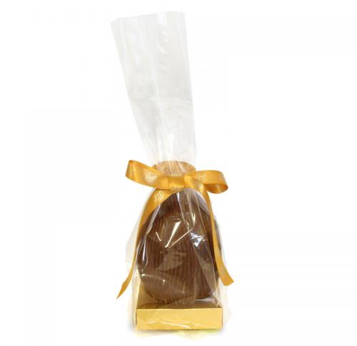 200g Milk Chocolate Easter Egg Cellophane Wrapped Custom Logo
